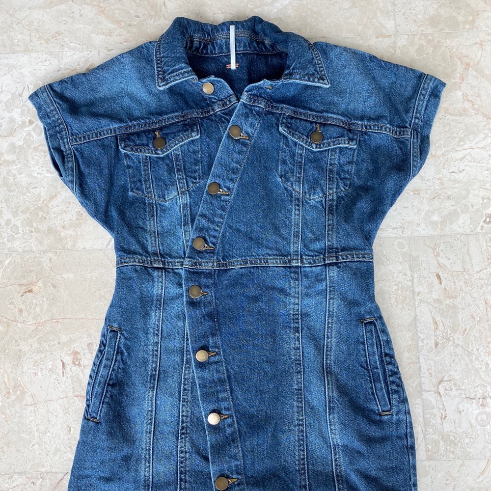 Free People Denim Mini Dress